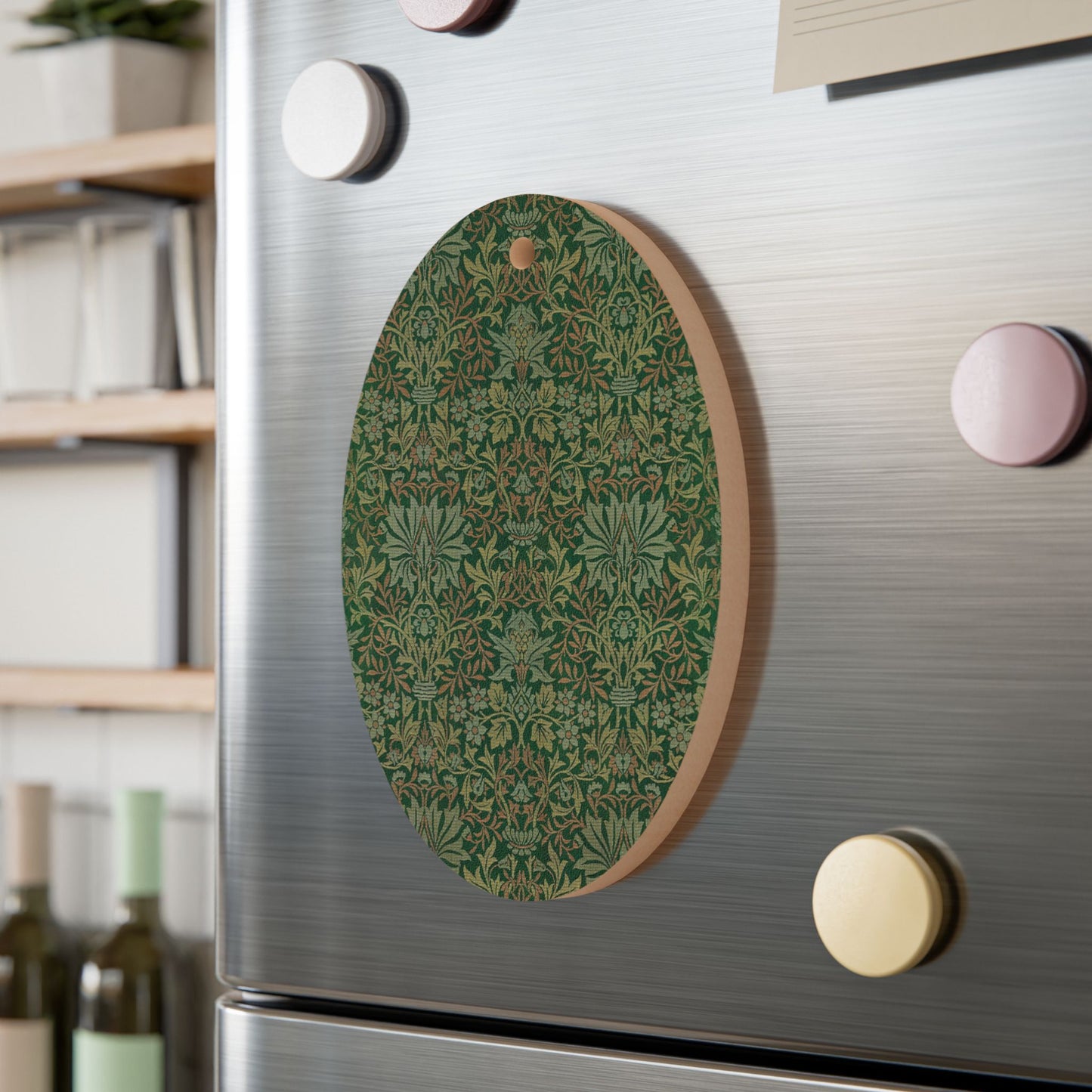 Wooden Christmas Ornaments inspired by William Morris - Flower Garden Collection