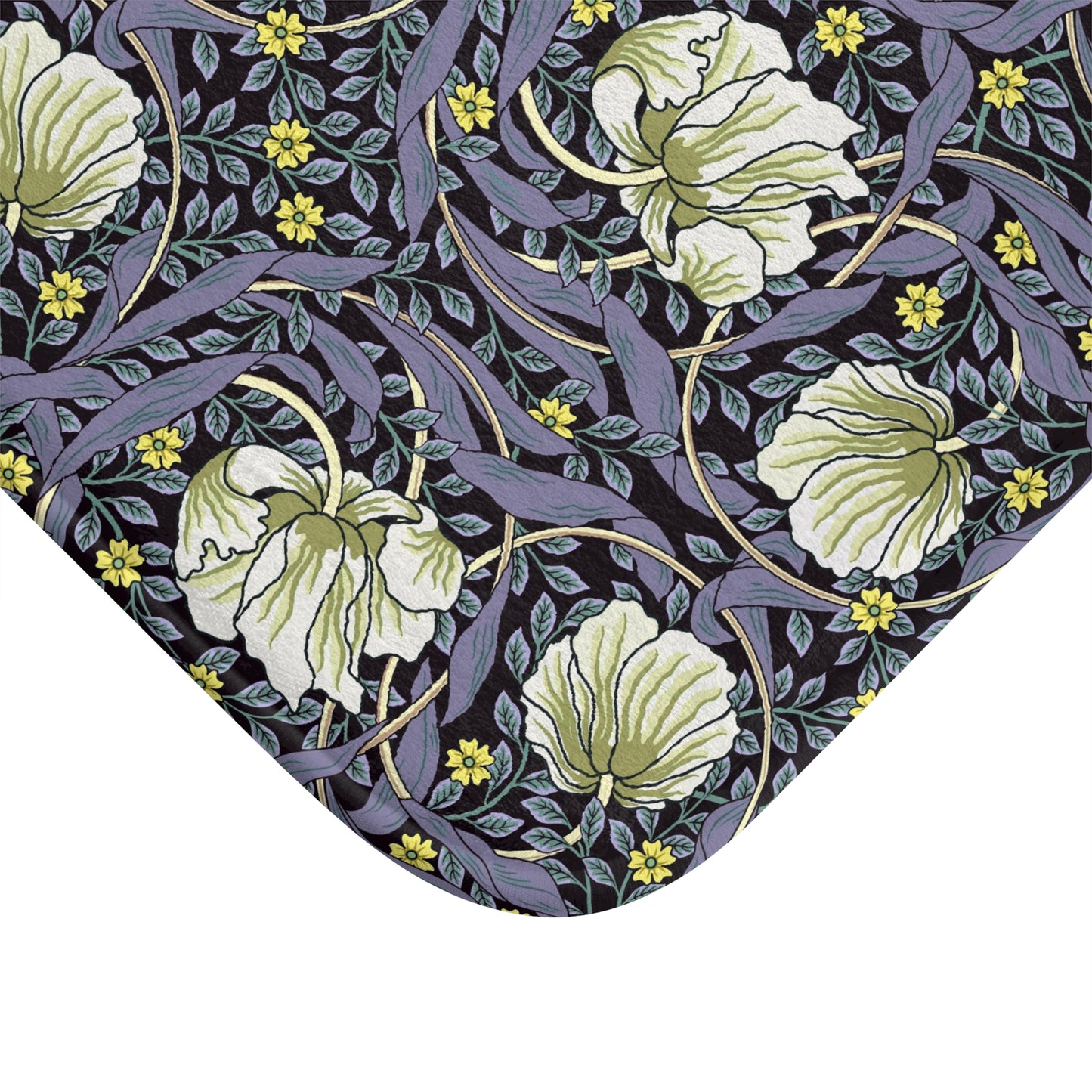 Microfibre Bath Mat inspired by William Morris - Pimpernel Collection (Lavender)