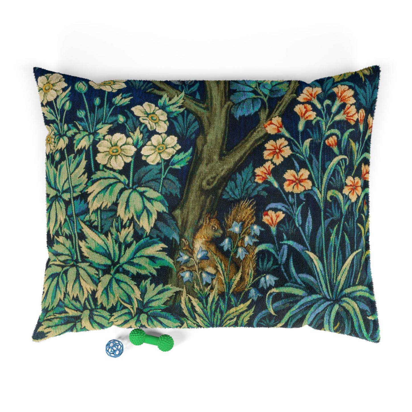 Pet Bed - Pheasant and Squirrel Collection (Squirrel) - Blue