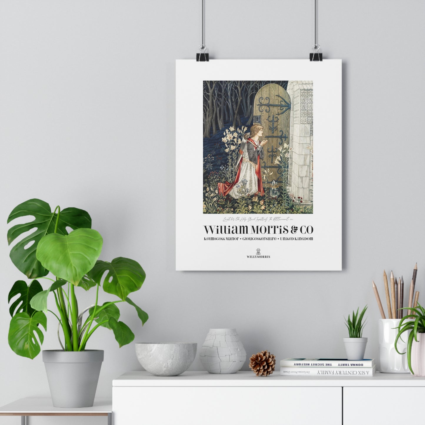 Giclée Art Print inspired by William Morris - Quest for the Holy Grail Collection (Door)