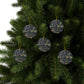 Ceramic Christmas Ornaments inspired by William Morris - Seaweed Collection (Yellow Flower) - Double Sided Print: 1pc, 3pcs, 5pcs, 10pcs