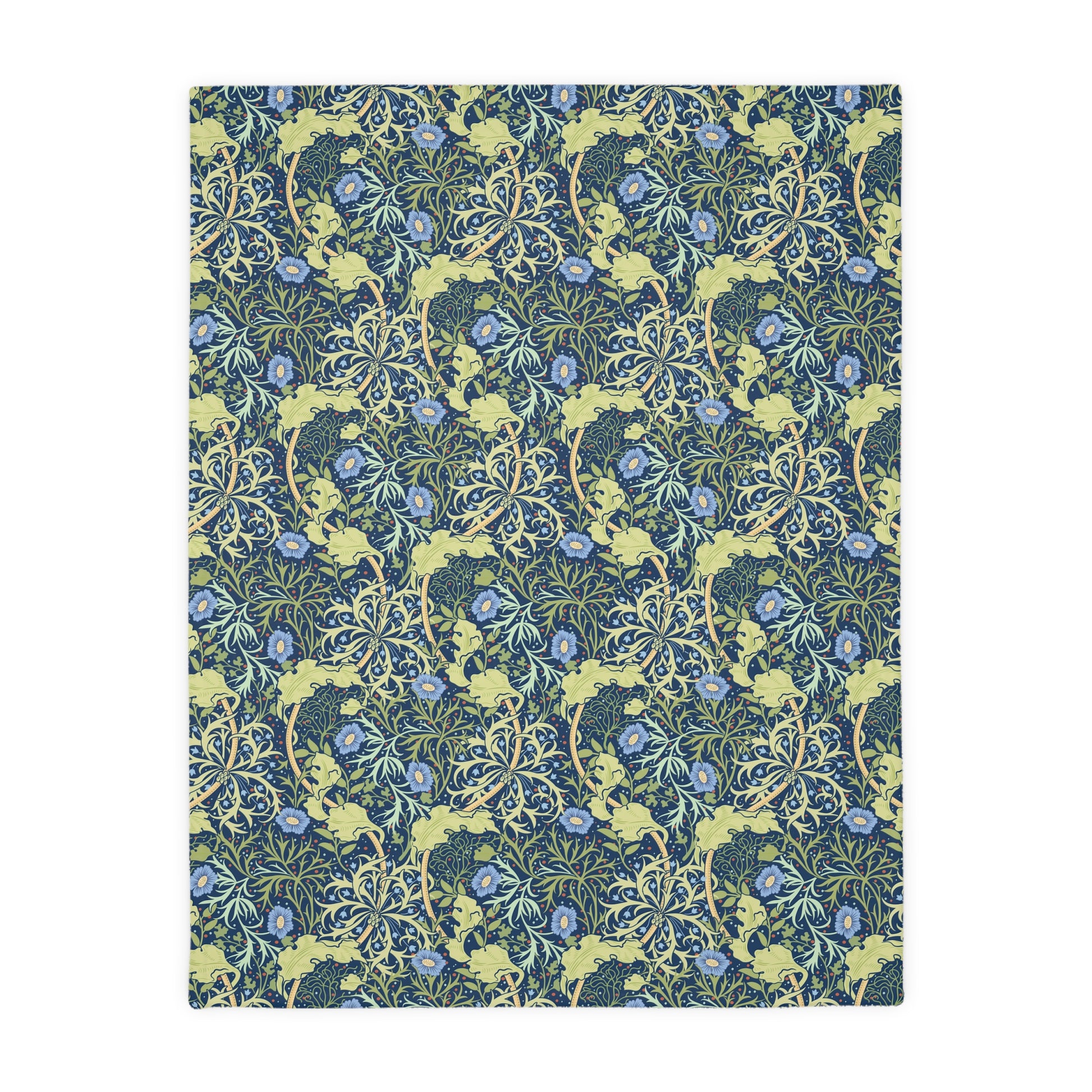 william-morris-co-luxury-velveteen-minky-blanket-two-sided-print-seaweed-collection-6