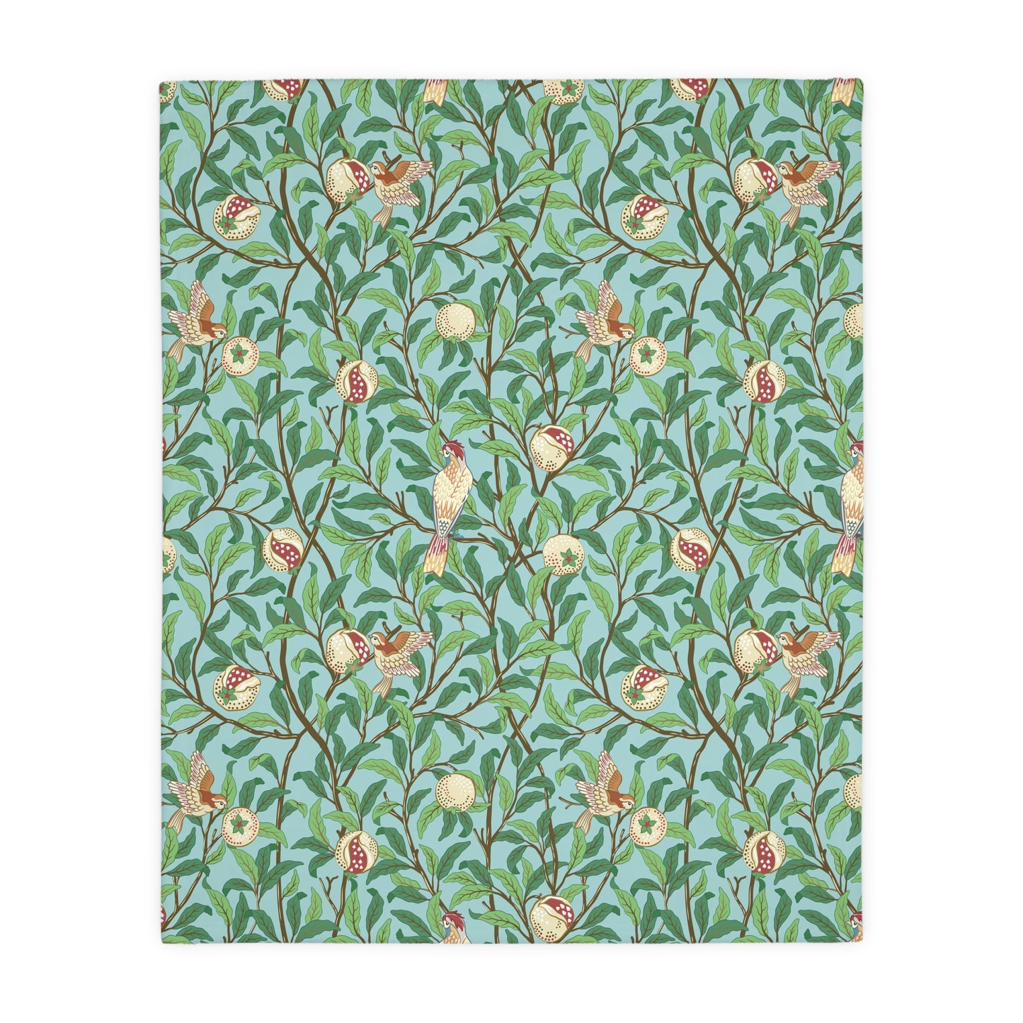 william-morris-co-luxury-velveteen-minky-blanket-two-sided-print-bird-and-pomegranate-collection-tiffany-blue-onyx-14