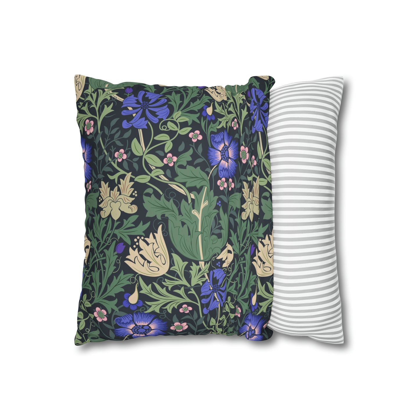 Faux Suede Cushion Cover inspired by William Morris - Compton Collection (Bluebell Cottage)