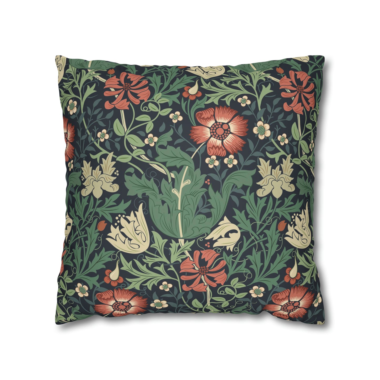 Faux Suede Cushion Cover inspired by William Morris - Compton Collection (Hill Cottage)