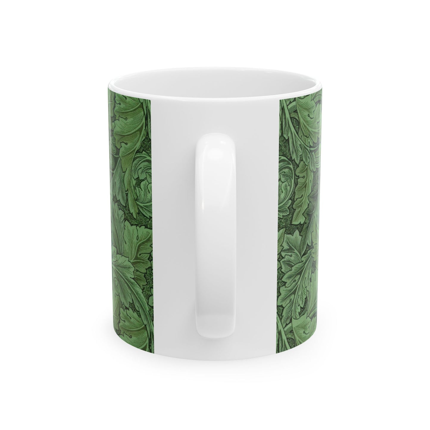 Ceramic Mug inspired by William Morris - Acanthus Collection (Green)