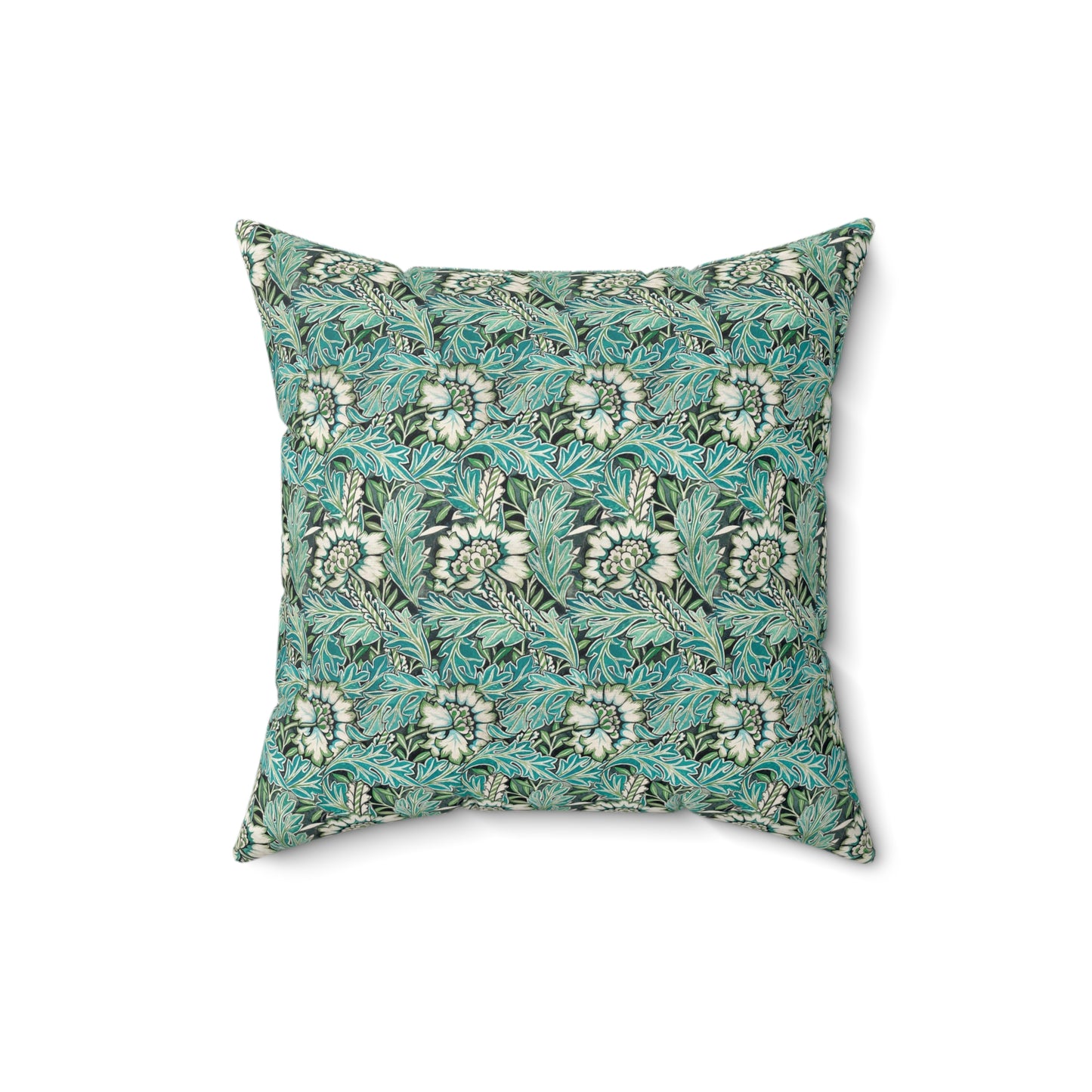 Faux Suede Cushion inspired by William Morris -