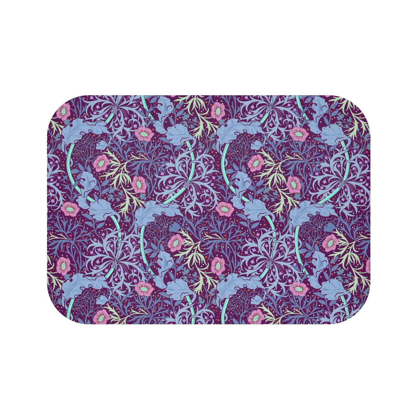 bath-mat-william-morris-seaweed-pink-flower-1