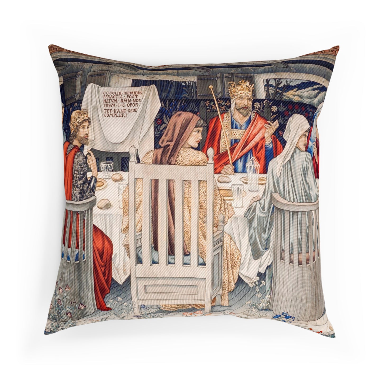William Morris & Co Cushion and Cover - Holy Grail Collection (Door)