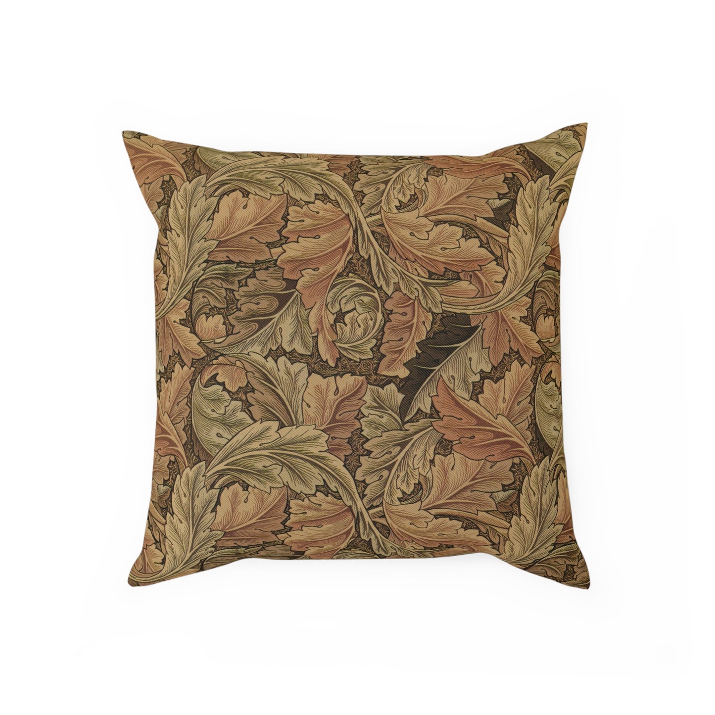 william-morris-co-cotton-drill-cushion-and-cover-acanthus-collection-brown-3