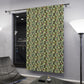 Blackout Window Curtain inspired by William Morris (1 Piece) - Leicester Collection (Green)