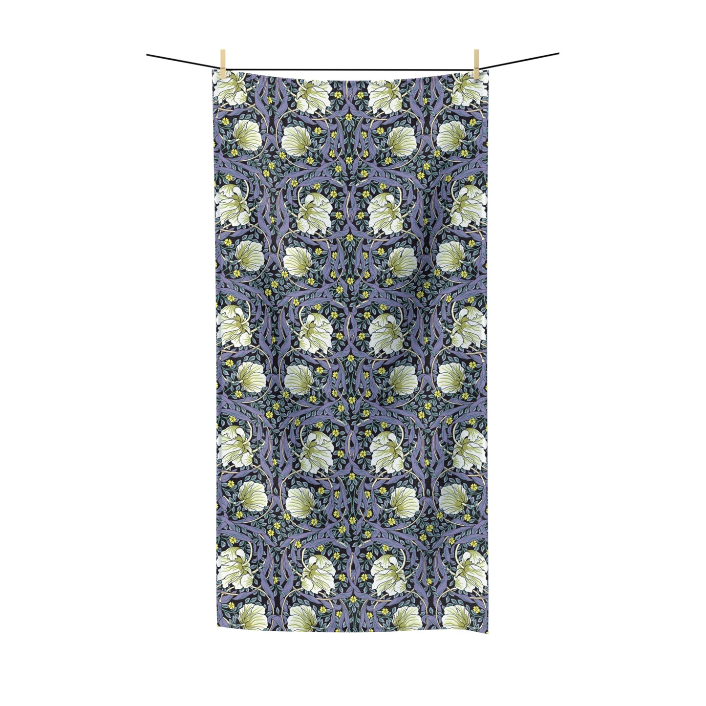 Luxury Polycotton Towel inspired by William Morris - Pimpernel Collection (Lavender)