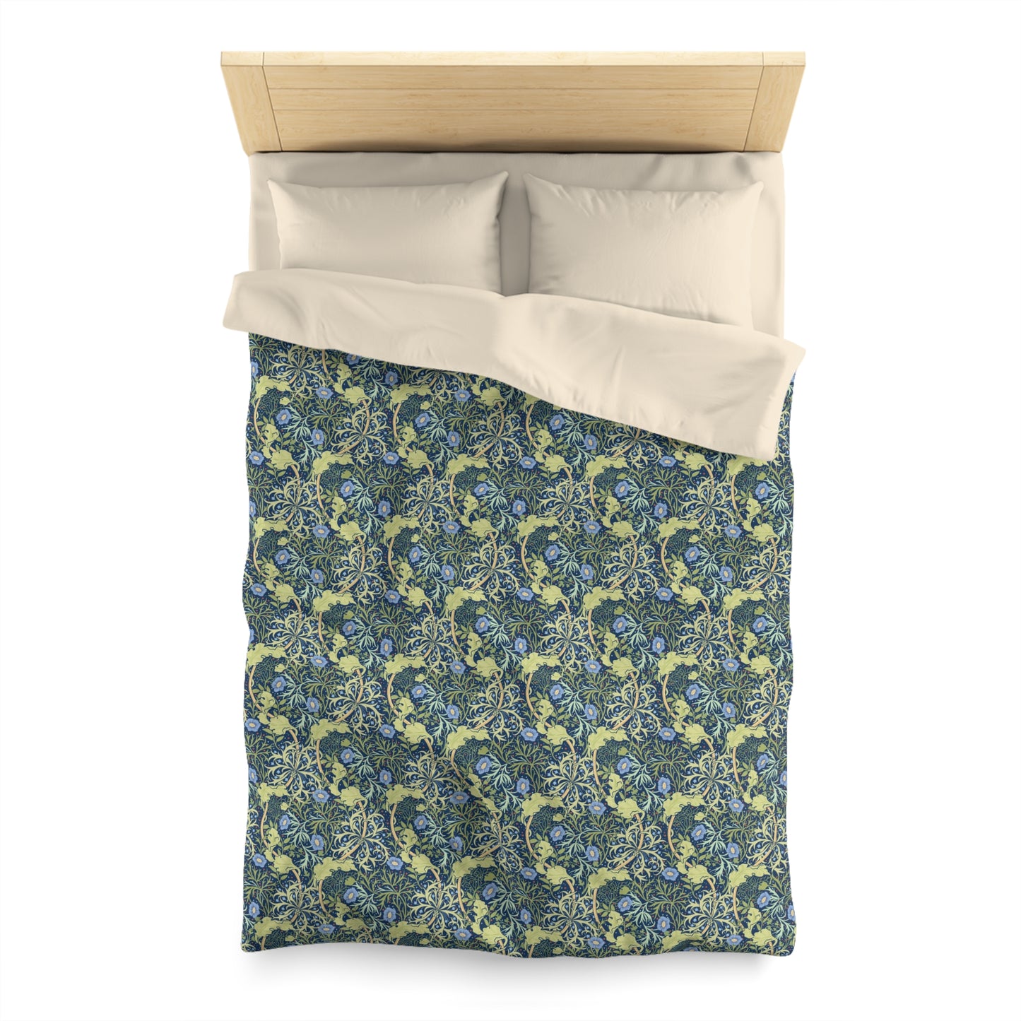 william-morris-co-microfibre-duvet-cover-seaweed-collection-blue-flower-3