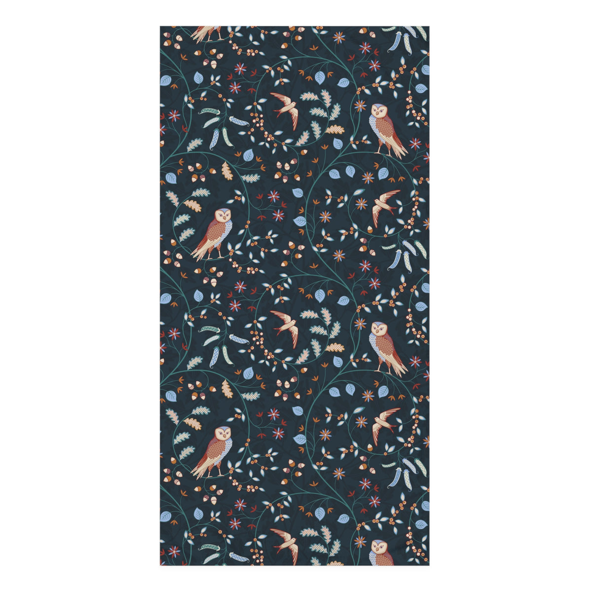 Bath Towel inspired by William Morris - Newill Collection (Night)