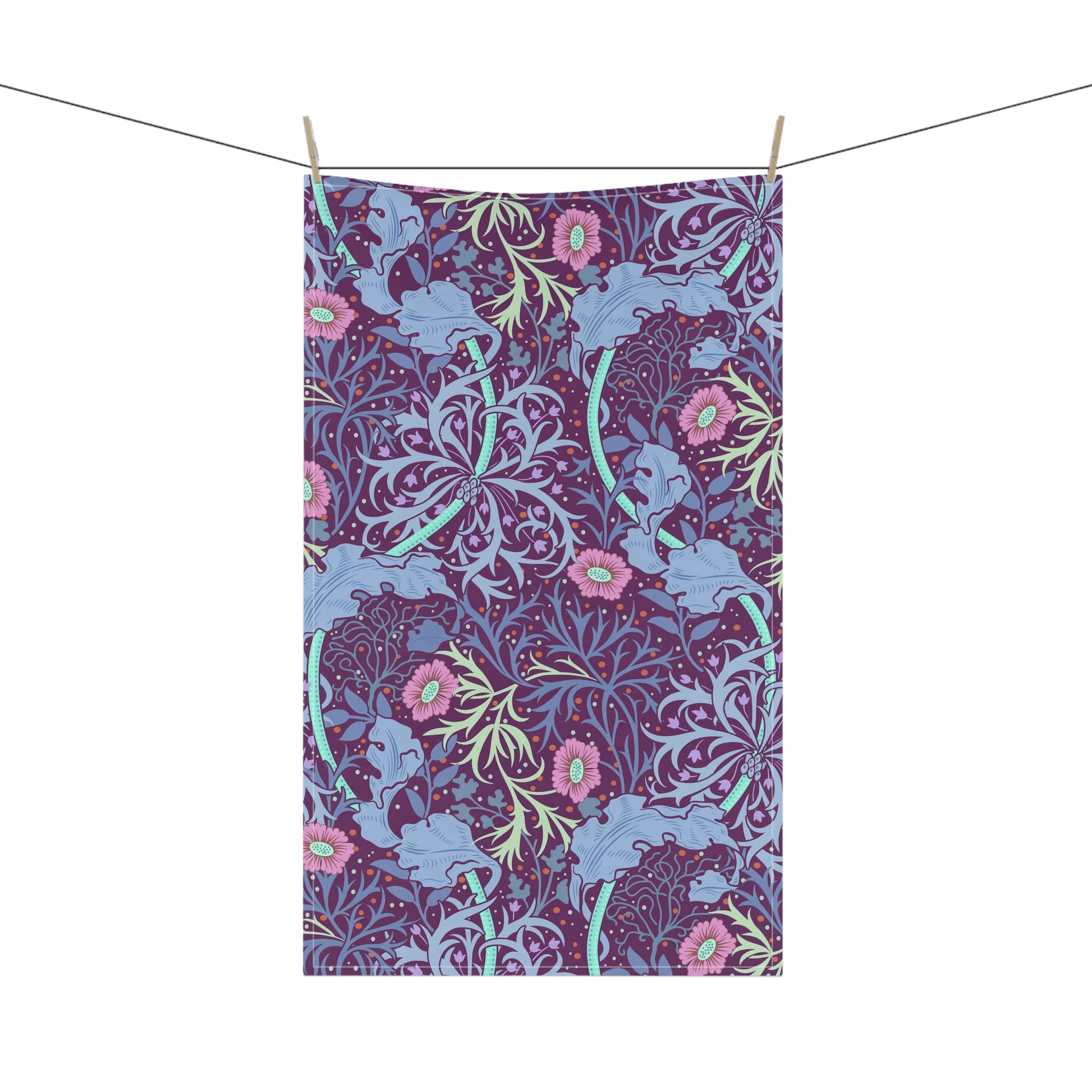 william-morris-co-kitchen-tea-towel-seaweed-collection-pink-flower-6