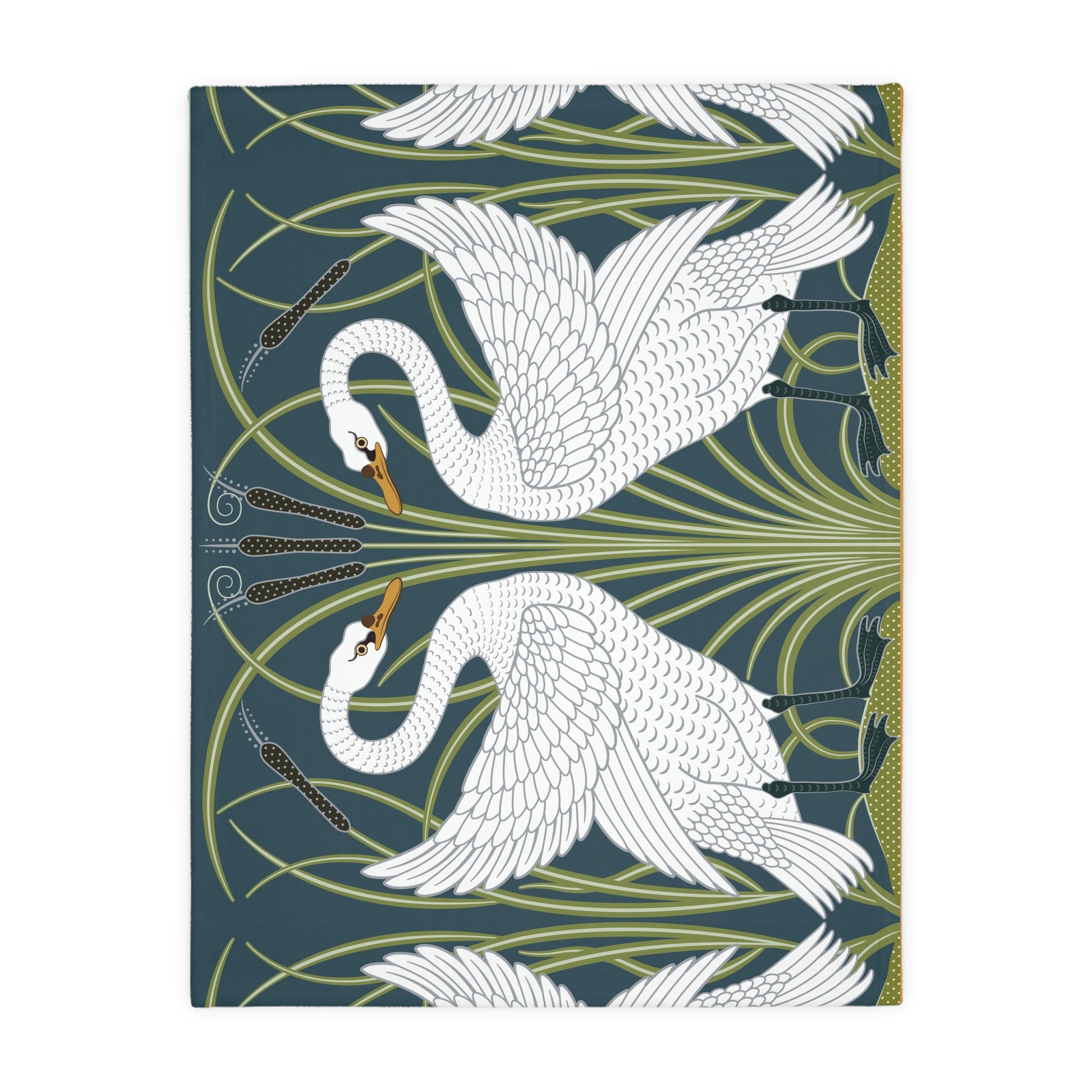 minky-blanket-william-morris-two-sided-print-swans-collection-4