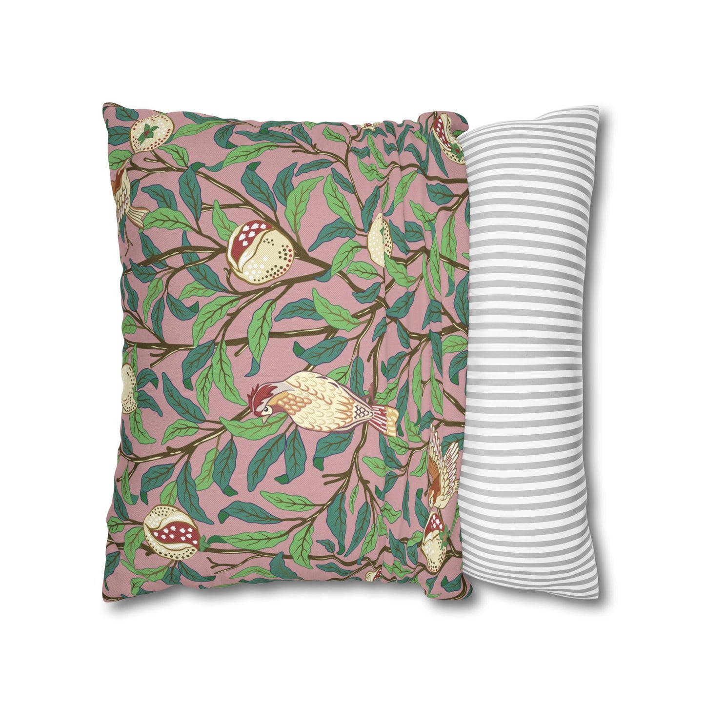 Cushion Cover inspired by William Morris - Bird and Pomegranate Collection (Rosella)