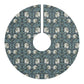 Christmas Tree Skirt inspired by William Morris - Pimpernel Collection (Slate)