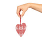 Wooden Christmas Ornaments inspired by William Morris - Brer Rabbit Collection (Red)