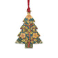 Wooden Christmas Ornaments inspired by William Morris - Rose Wreath Collection