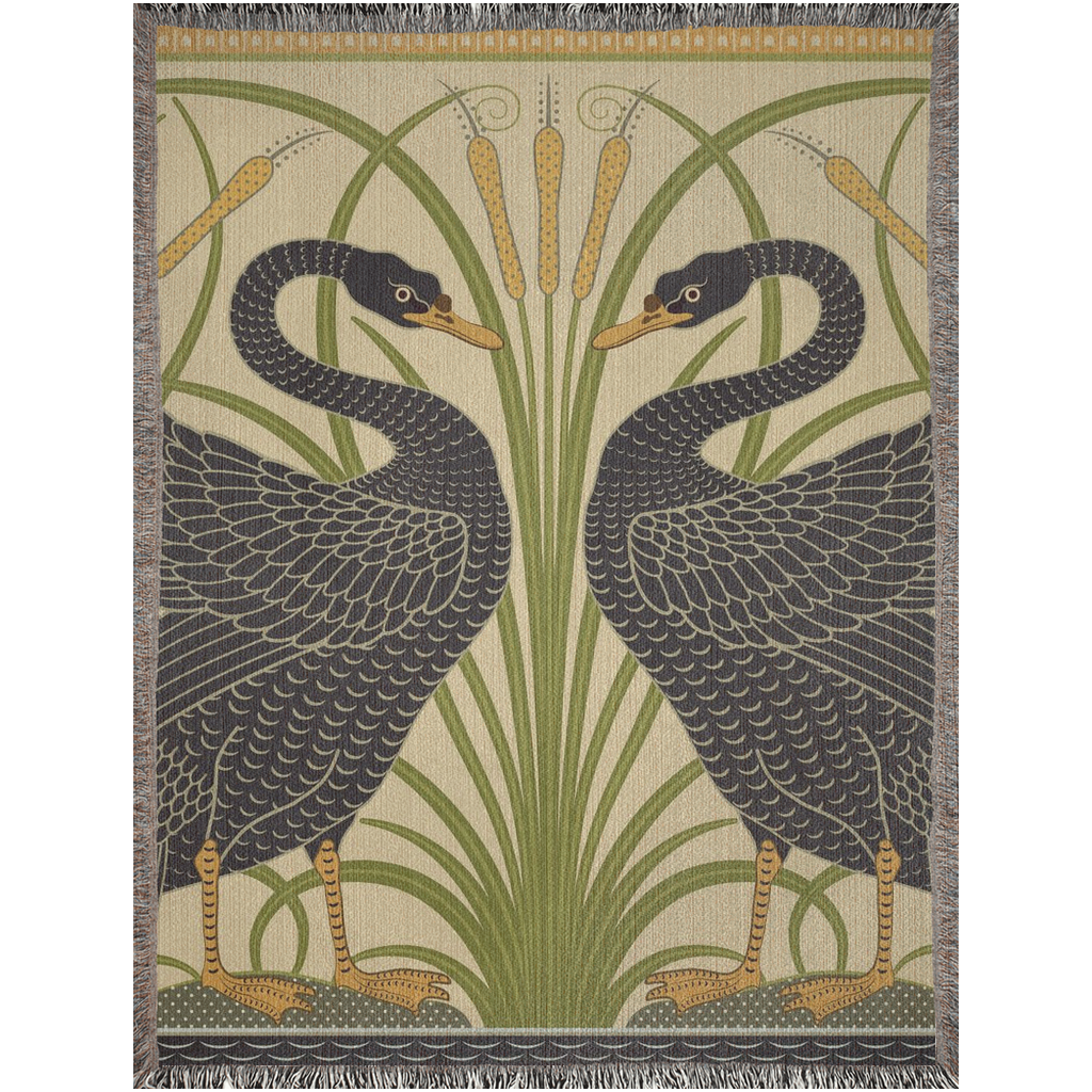 william-morris-co-woven-cotton-blanket-with-fringe-black-swan-collection-cygnus-aatratus-4