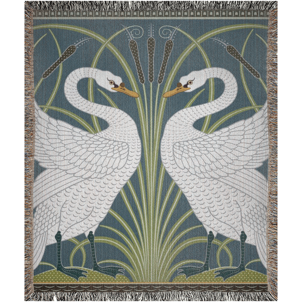 william-morris-co-woven-cotton-blanket-with-fringe-white-swan-collection-spruce-3