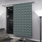 Blackout Window Curtain inspired by William Morris (1 Piece) - Pimpernel Collection (Slate)