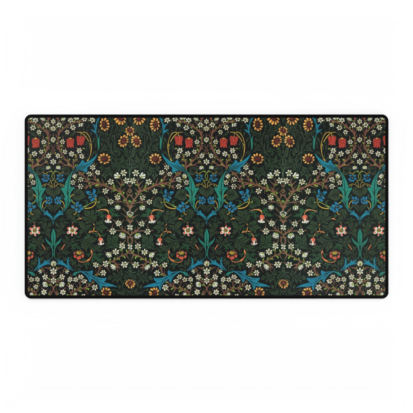 Desk Mat inspired by William Morris - Ispahan Collection (Red)