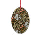 Wooden Christmas Ornaments inspired by William Morris -