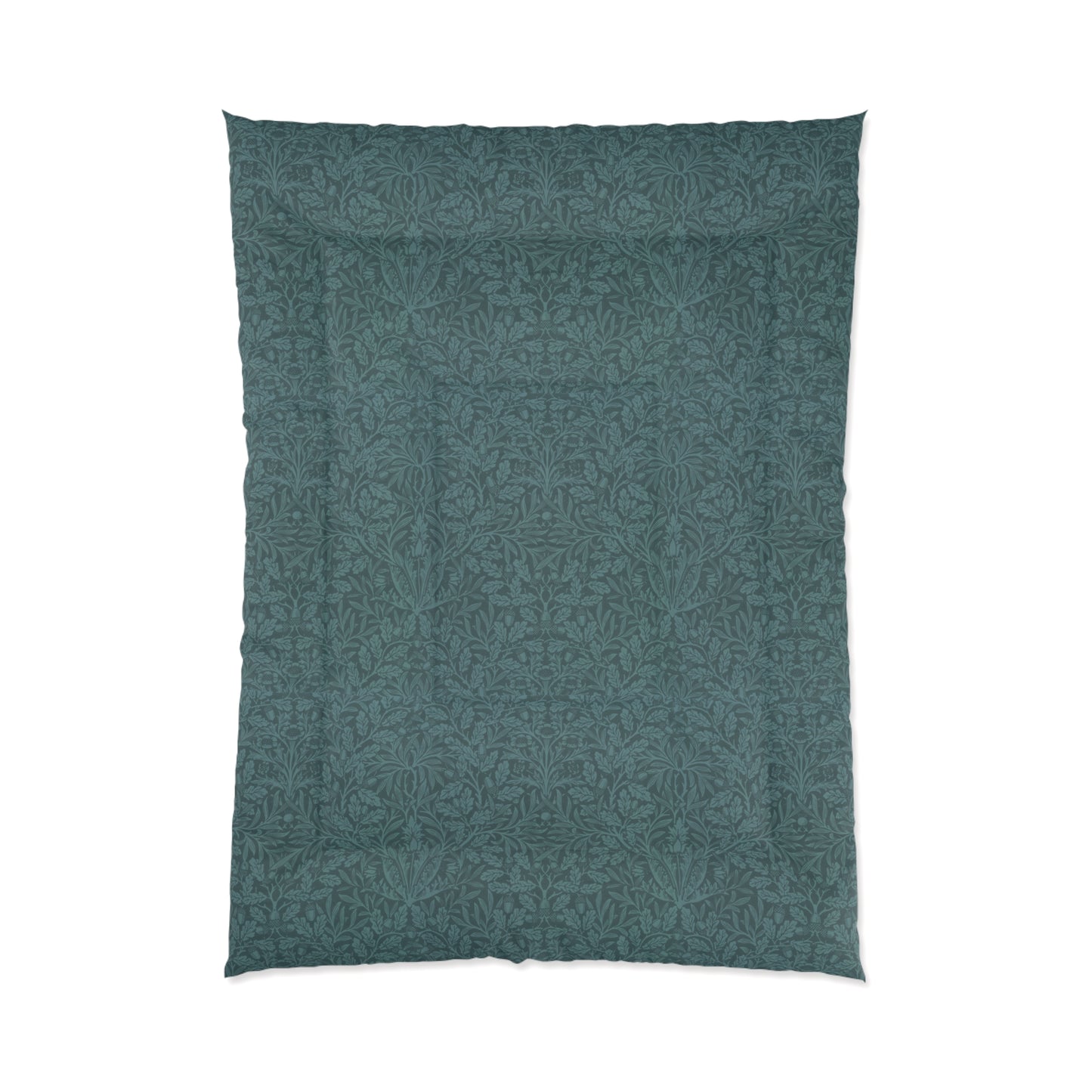 Comforter inspired by William Morris - Acorns & Oak Leaves Collection (Teal)