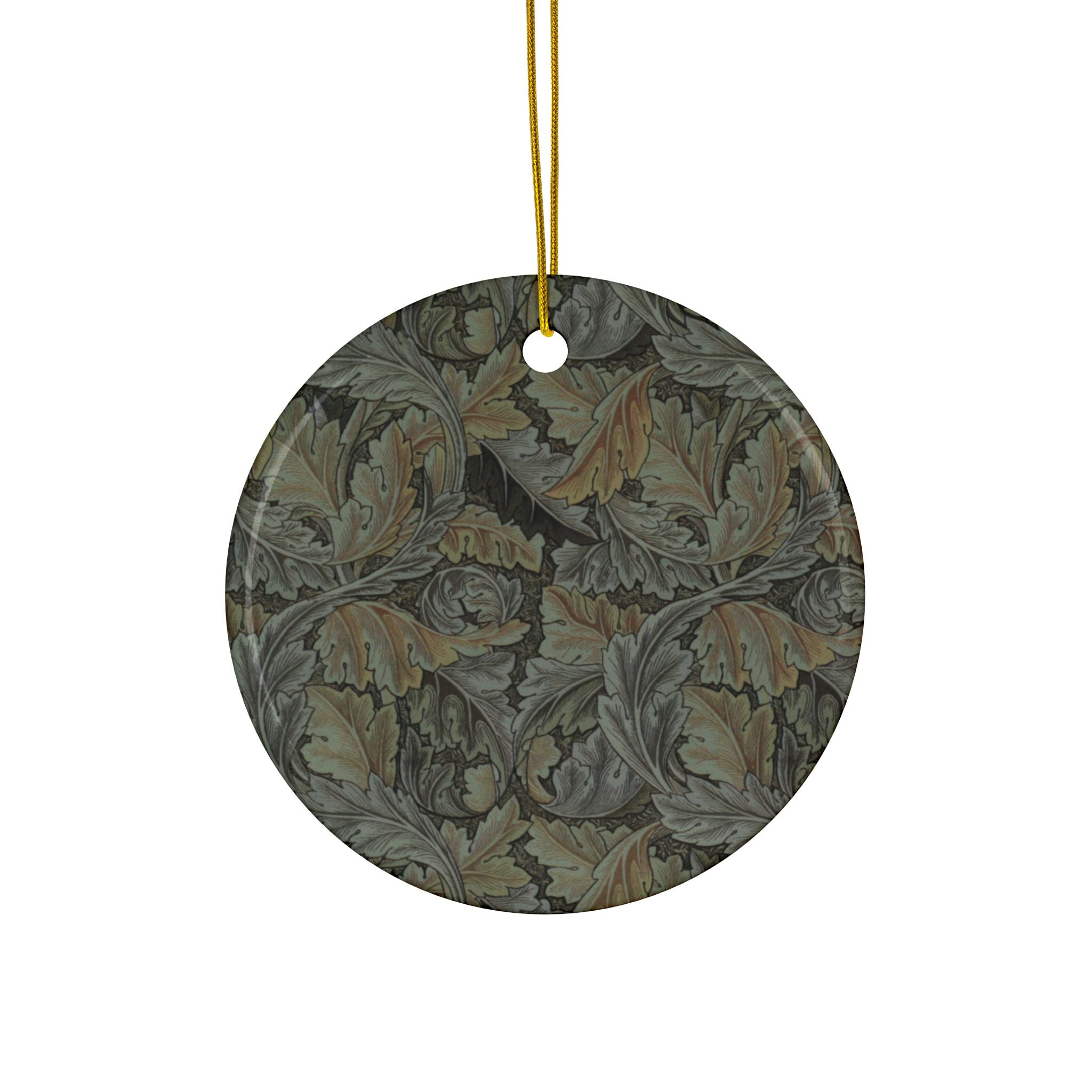 Christmas Ornaments William Morris - Acanthus (Grey) - 1, 3, 5, 10