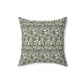 Faux Suede Cushion inspired by William Morris -