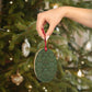 Wooden Christmas Ornaments inspired by William Morris - Flower Garden Collection