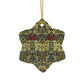 Ceramic Christmas Ornaments inspired by William Morris - Tulip & Rose Collection - Double Sided Print: 1pc, 3pcs, 5pcs, 10pcs