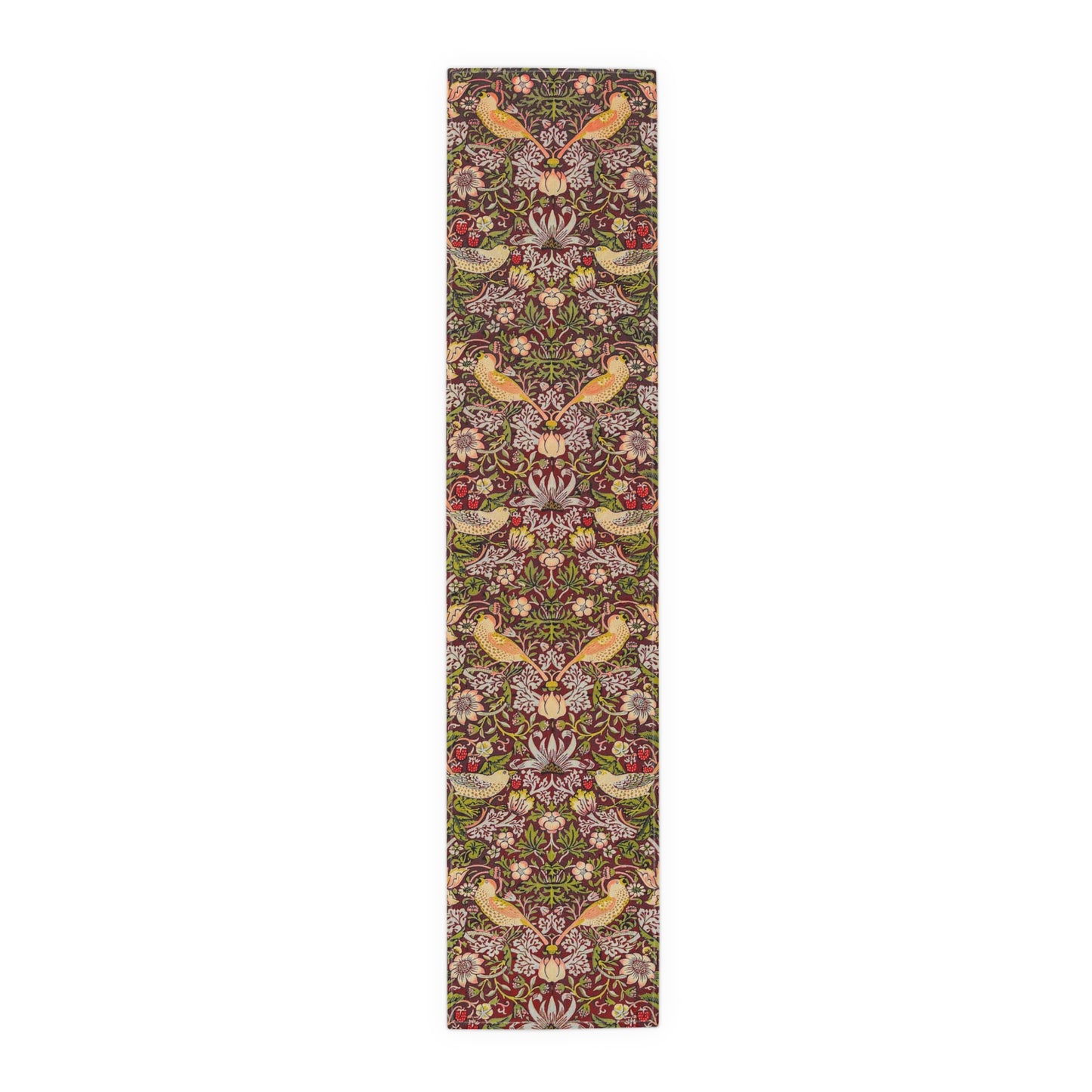 william-morris-co-table-runner-strawberry-thief-collection-crimson-10