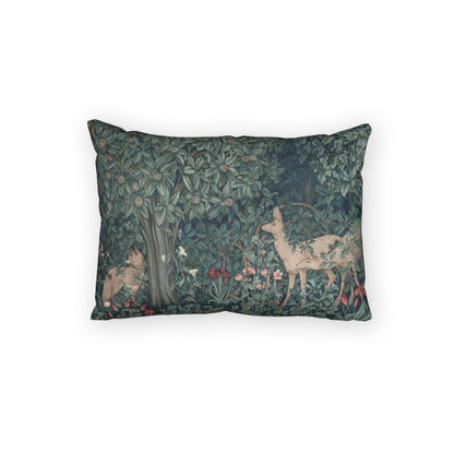 Cotton Pillow Sham inspired by William Morris - Greenery Collection (Fox and Dear)
