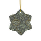 Ceramic Christmas Ornaments inspired by William Morris - Wandle Collection (Grey) - Double Sided Print: 1pc, 3pcs, 5pcs, 10pcs