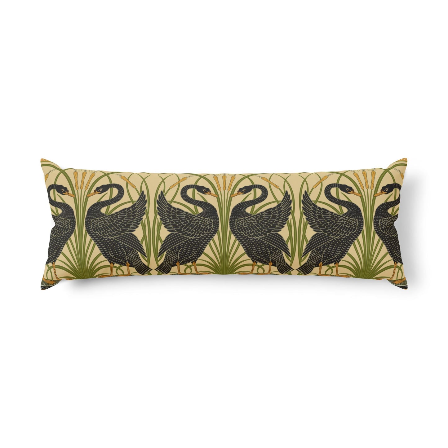 Body Pillow inspired by William Morris - Black Swan Collection (Cygnus Aatratus)