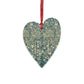 Wooden Christmas Ornaments inspired by William Morris - Melsetter Collection (Evergreen Teal)