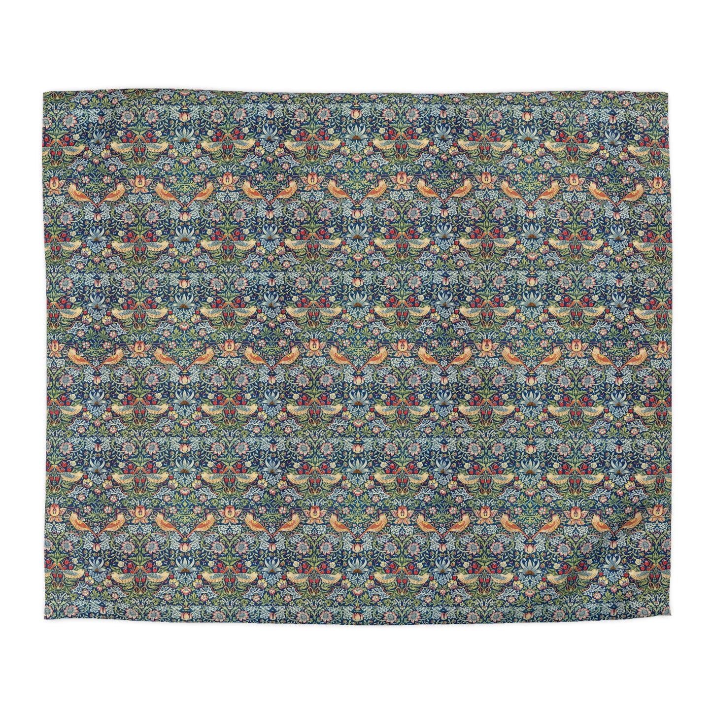 Duvet Cover inspired by William Morris - Strawberry Thief Collection (Indigo)