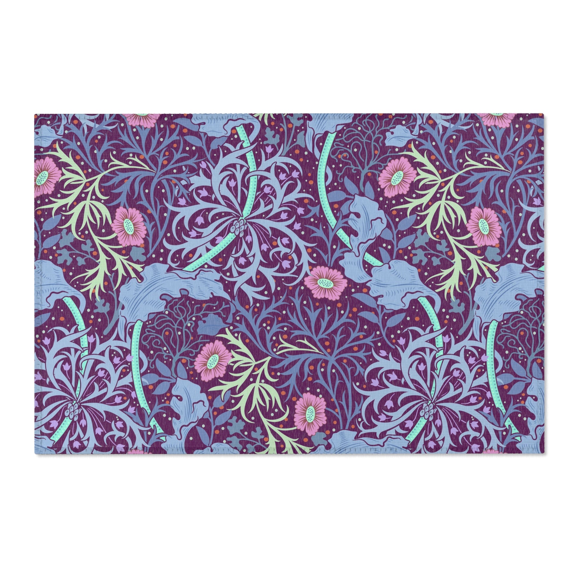 area-rugs-william-morris-seaweed-collection-pink-flower-5