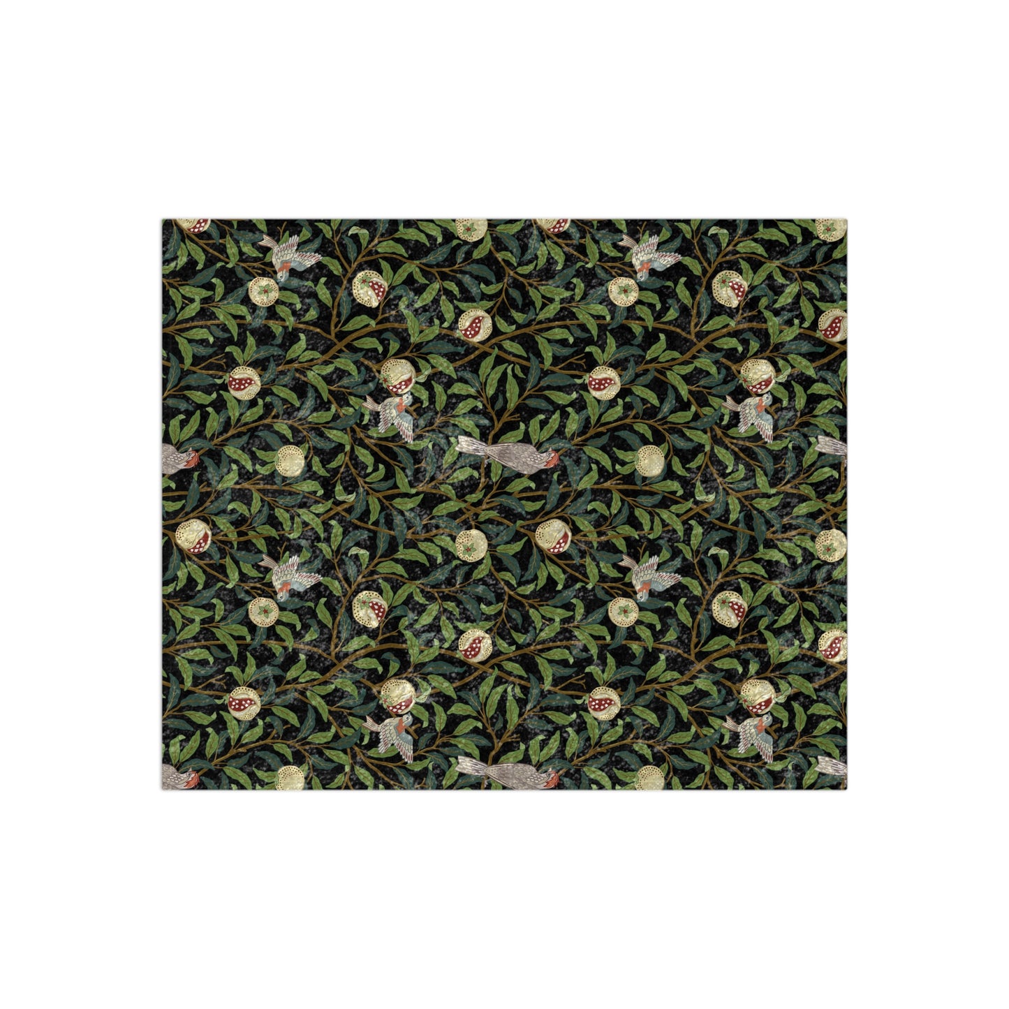 william-morris-co-lush-crushed-velvet-blanket-bird-pomegranate-collection-onyx-4