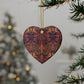 Ceramic Christmas Ornaments inspired by William Morris - Dove & Rose Collection - Double Sided Print: 1pc, 3pcs, 5pcs, 10pcs