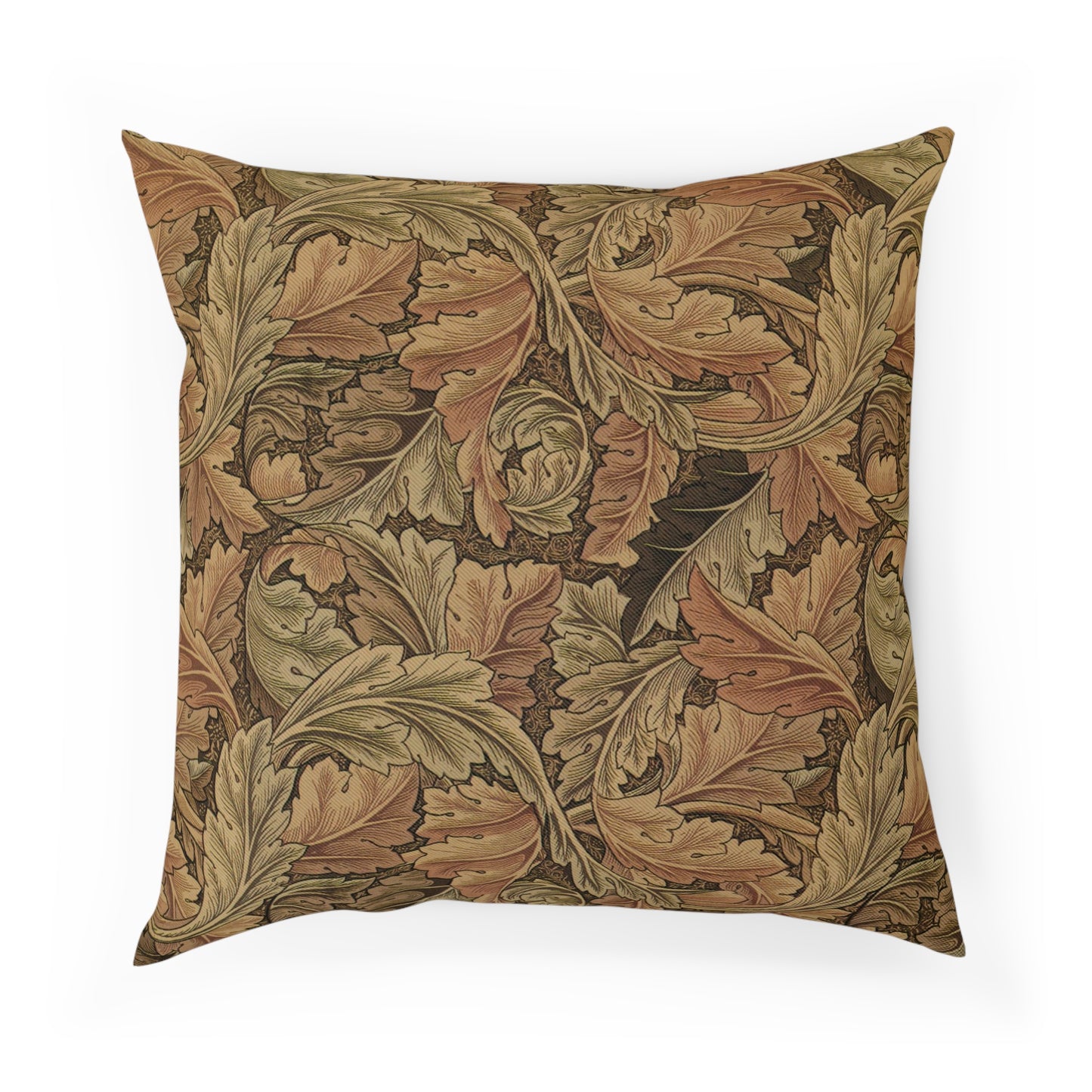 william-morris-co-cotton-drill-cushion-and-cover-acanthus-collection-brown-1