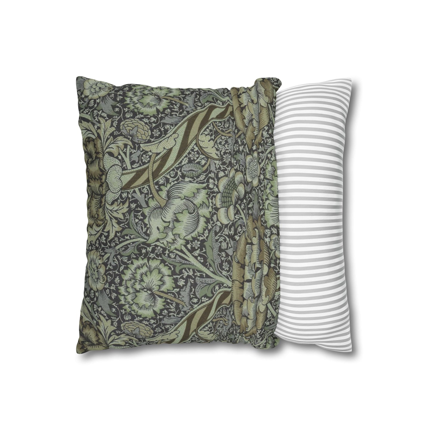 Cushion Cover inspired by William Morris - Wandle Collection (Grey)