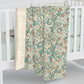 Sherpa Fleece Blanket inspired by William Morris - Golden Lily Collection (Mineral)