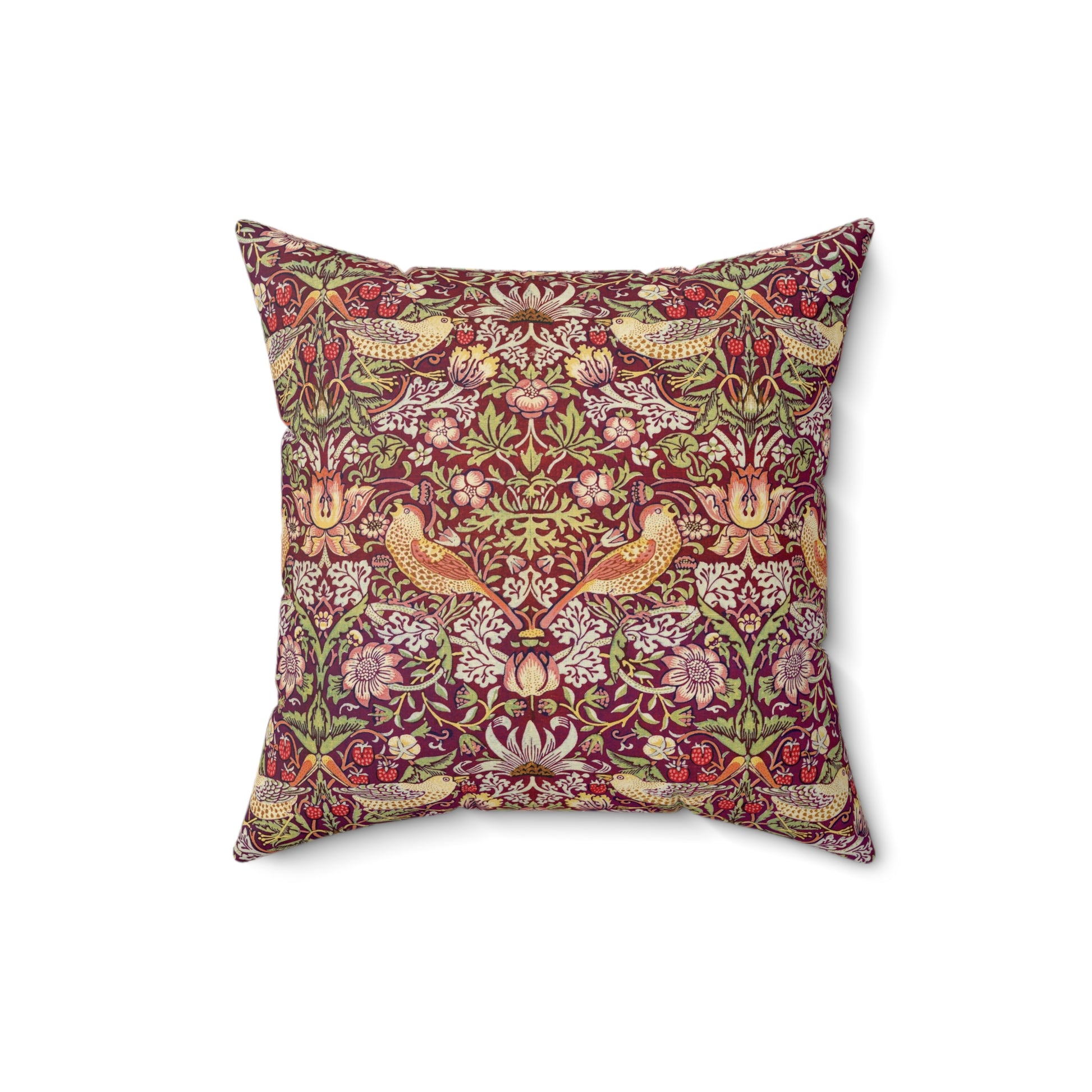 william-morris-co-faux-suede-cushion-strawberry-thief-collection-crimson-3