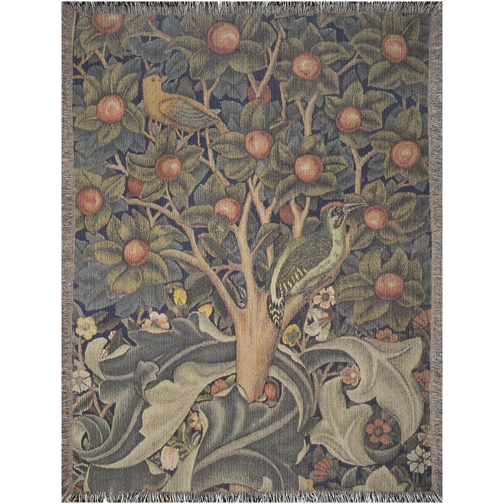 william-morris-co-woven-cotton-blanket-with-fringe-woodpecker-collection-4