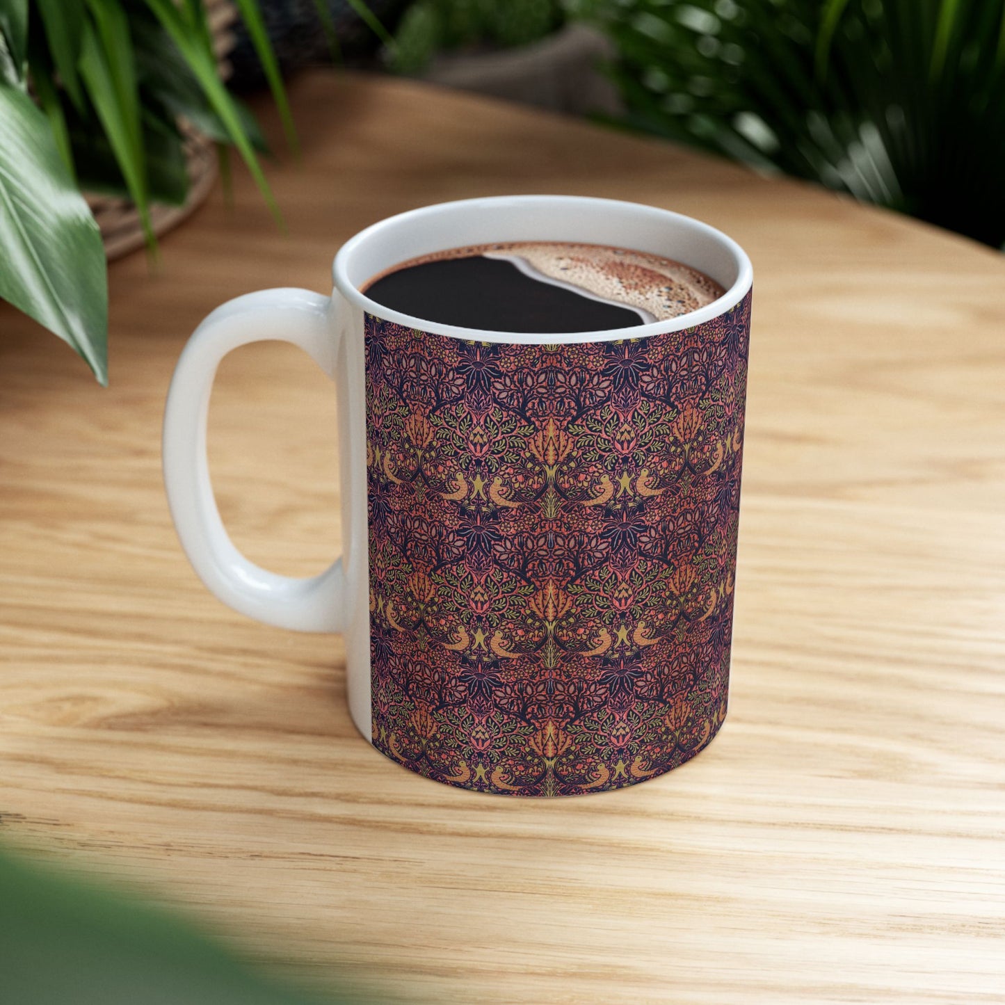 Ceramic Mug inspired by William Morris - Dove & Rose Collection