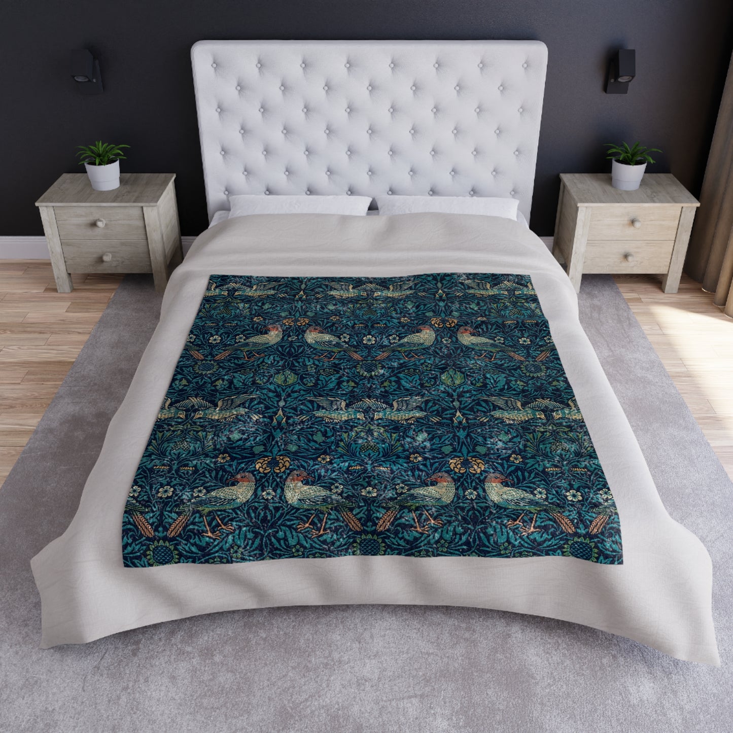 william-morris-co-lush-crushed-velvet-blanket-bluebird-collection-5